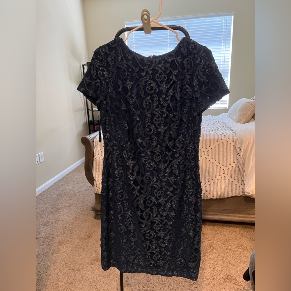 RALPH LAUREN Navy blue lace dress